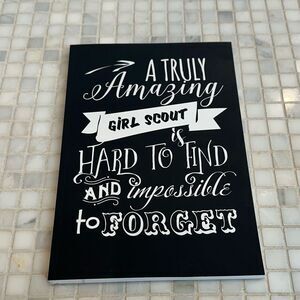 Girl Scouts Amazing & Hard to Forget Lined Black Soft Cover Journal